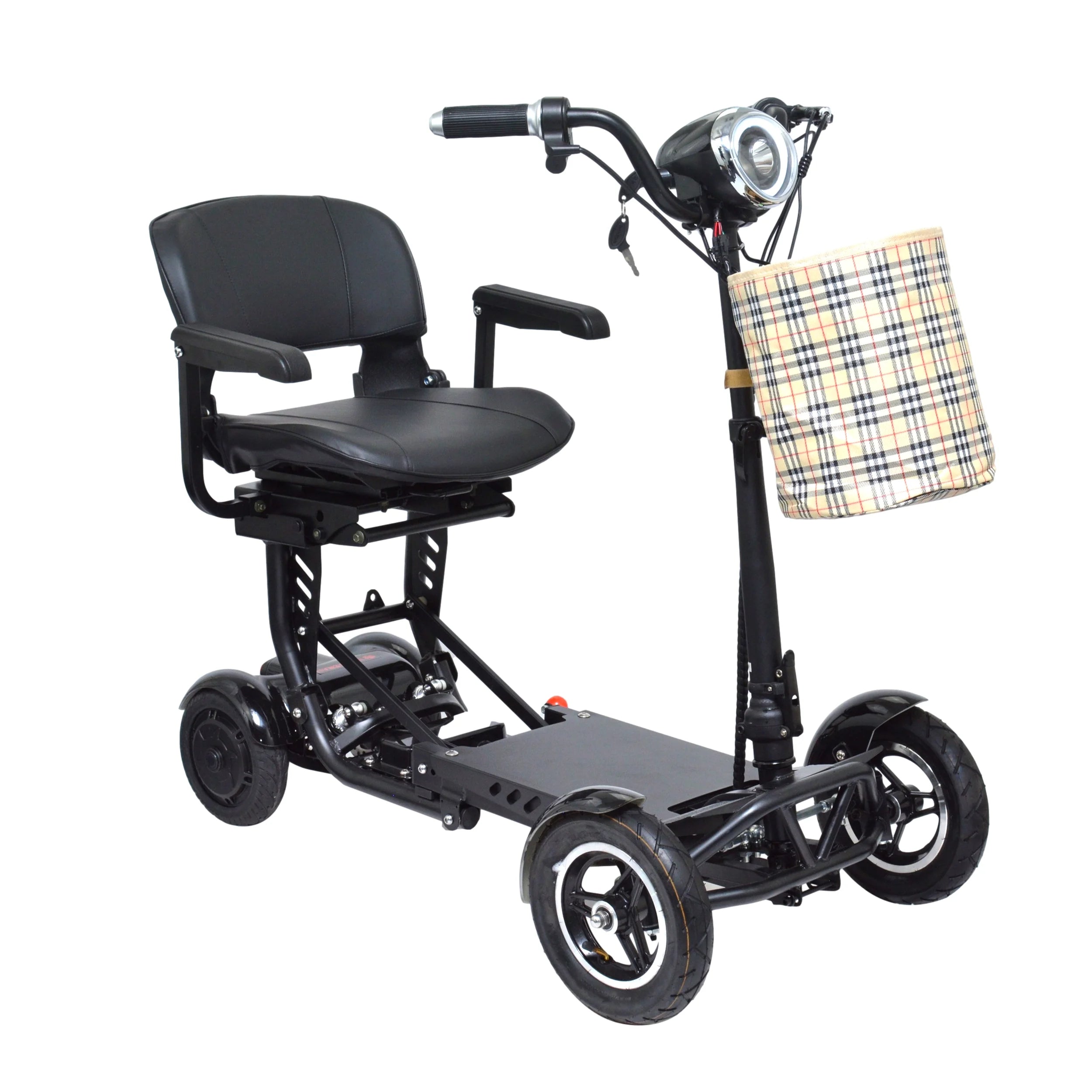 Compact Electric Scooter with Adjustable Seat and Padded Armrests T849