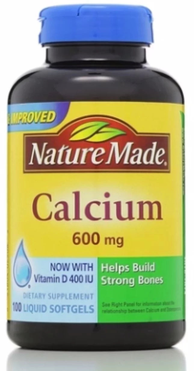 Calcium 600 mg With Vitamin D Liquid Softgels 100 Each - Pack of 4 B314278