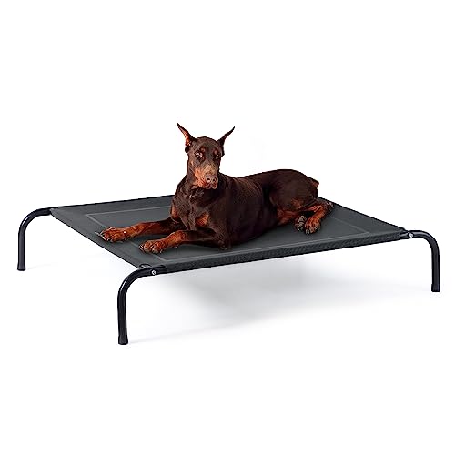 Cooling Elevated Dog Bed with No-Slip Feet and Breathable Mesh B978210