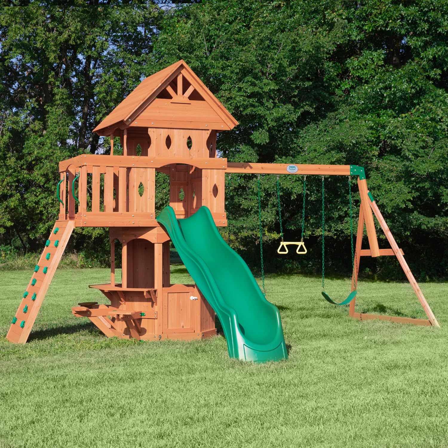 Cedar Wood Playset Swing Set G363306