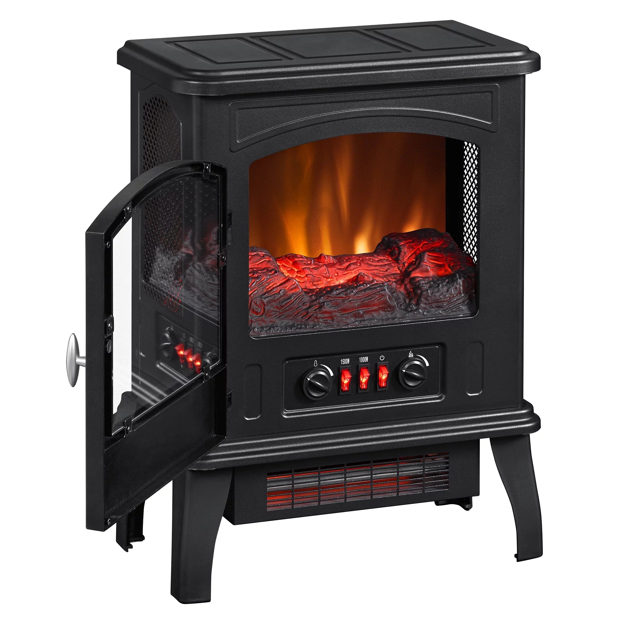Infrared Quartz Electric Fireplace Stove Heater T9632