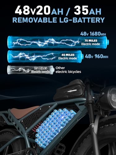 1500W Peak Motor 20" Fat Tire Dual Suspension Electric Bicycle U3512