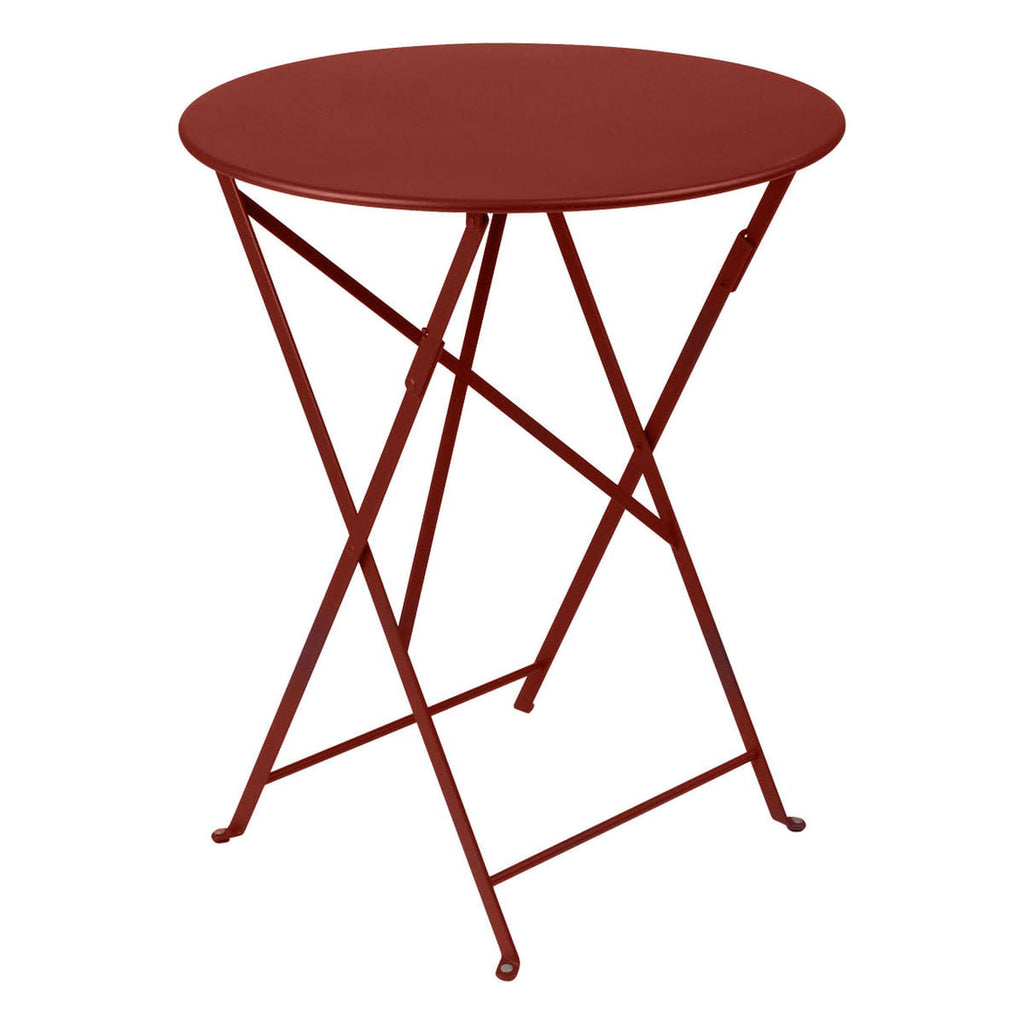 Red Ochre Round Folding Table V264205
