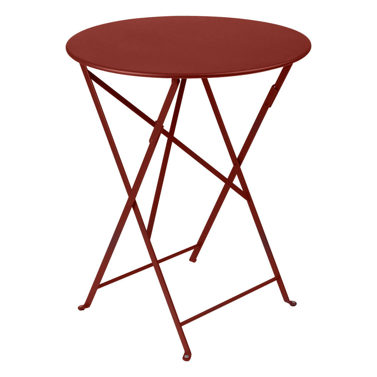 Red Ochre Round Folding Table V264205