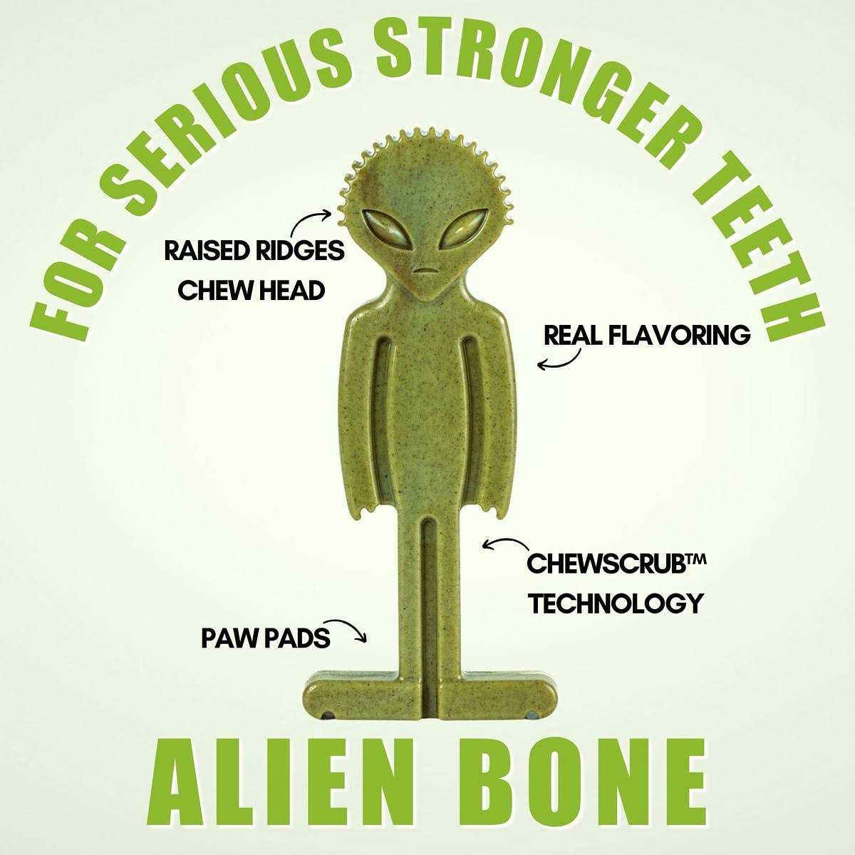Small Alien Bone Dog Chew Toy T12777
