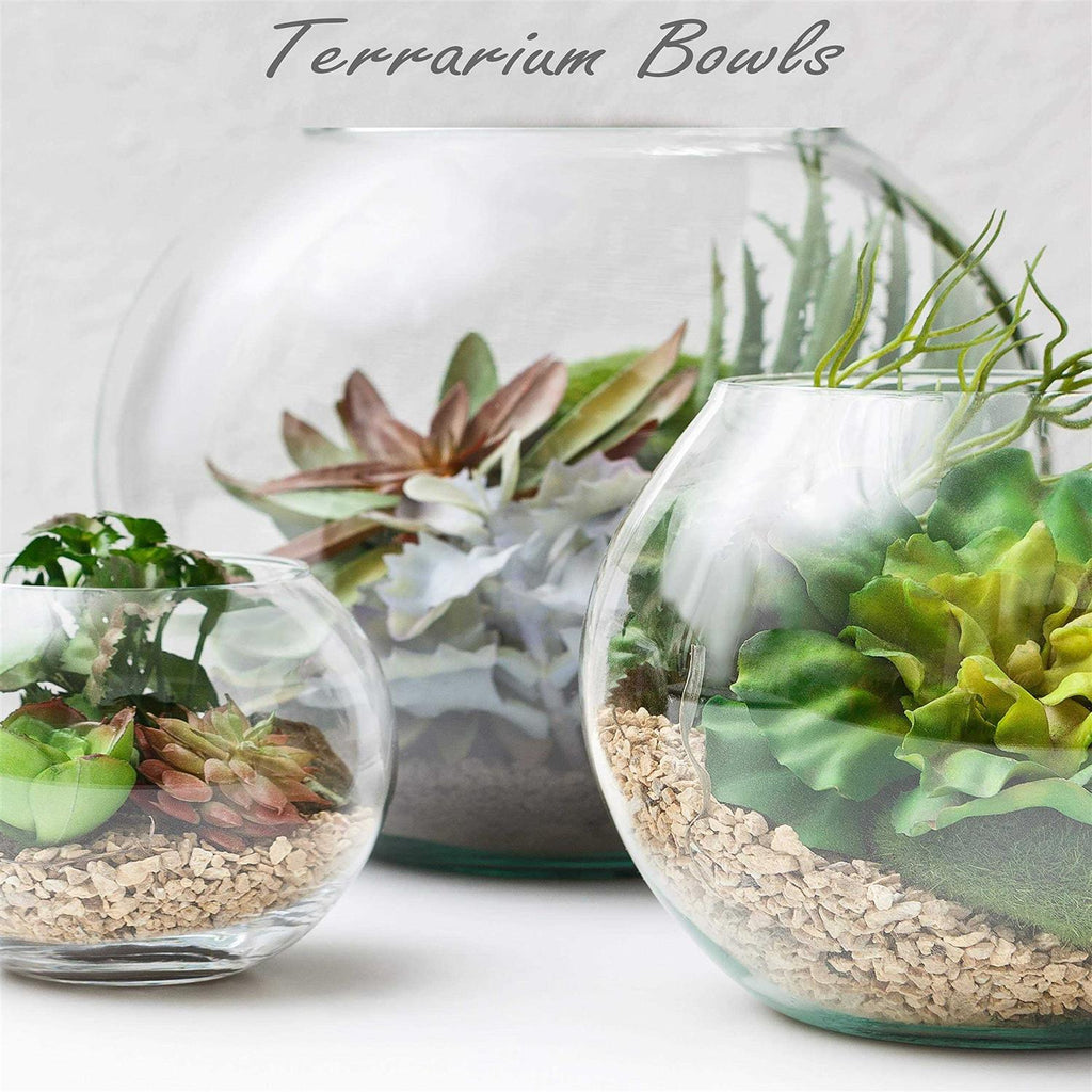 Large Glass Bubble Bowl Fish Bowl Vase J74022