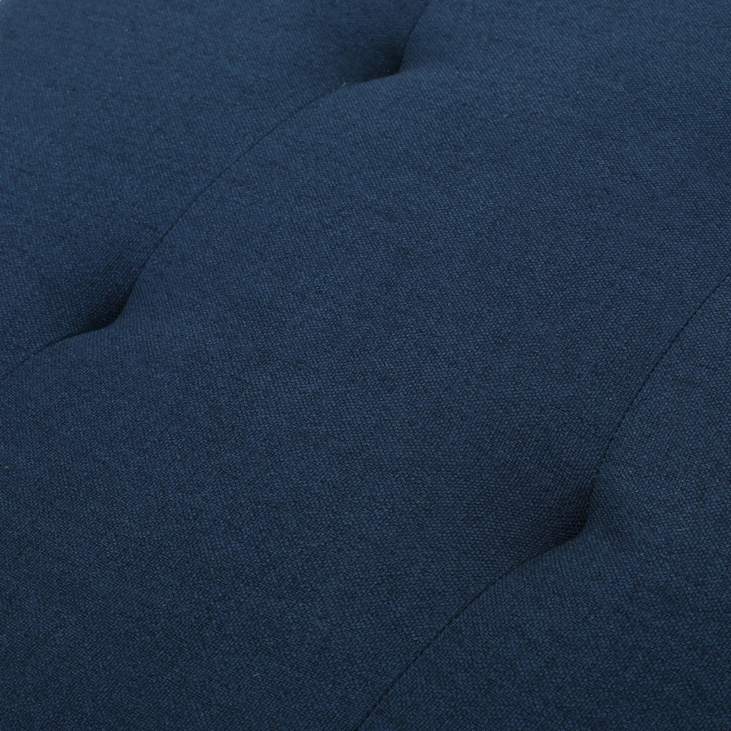 Rectangular Fabric Ottoman, Dark Blue H71131