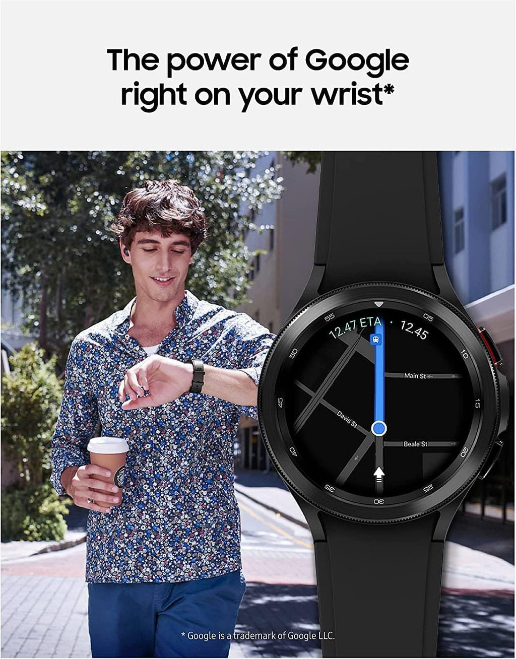 Black 46 mm Smartwatch N4794