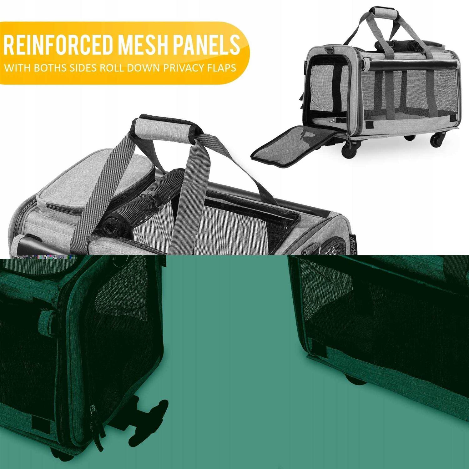 Pet Carrier with Detachable Wheels J433075
