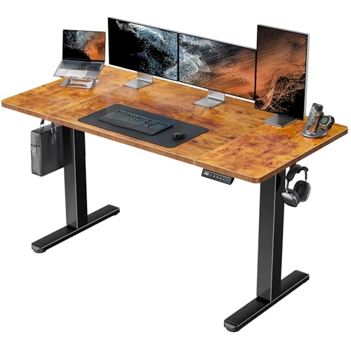 71 x 35 inch Electric Standing Desk with Thick T-Shaped Frame I23721