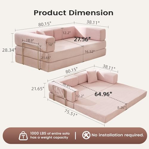 Off White Corduroy Modular Floor Couch L6046