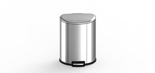13.2 Gal Stainless Steel Step-on Trashcan A129