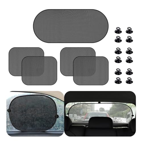 Car Window Shade, 20"×40" Rear Window Shade with Suction Cups A6514