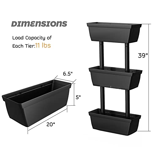 Gray 3-Tier Vertical Garden Planter W881127