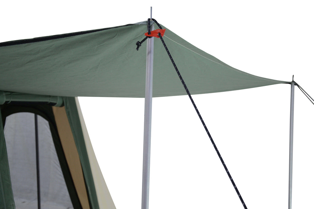 Brown Cotton Canvas 10x10 Cabin Tent E403199