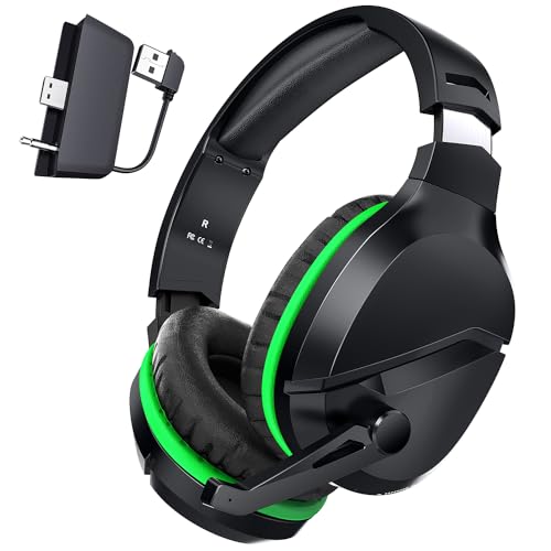 Wireless Gaming Headset with Noise Canceling Microphone, 50H Battery U41562