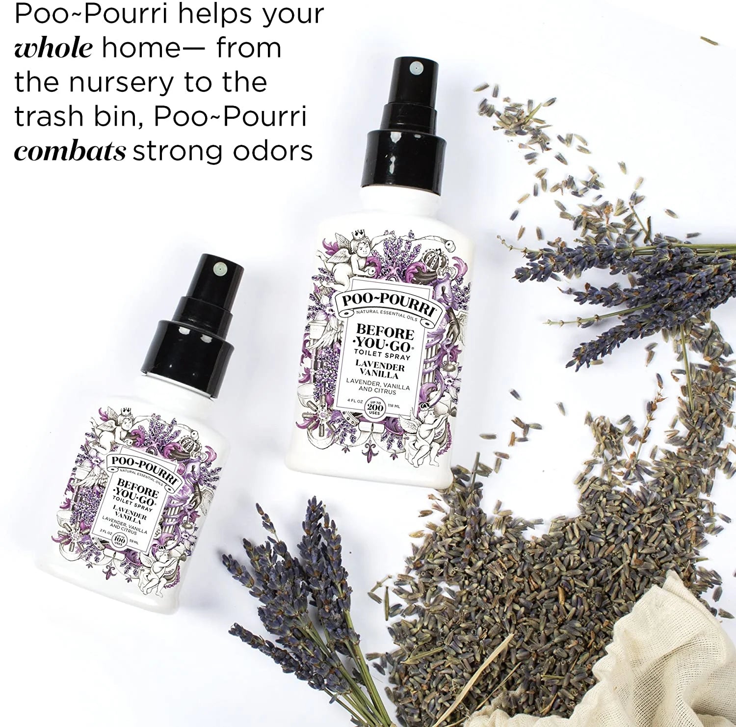 Lavender Vanilla Toilet Spray, 4 Fl Oz S5585