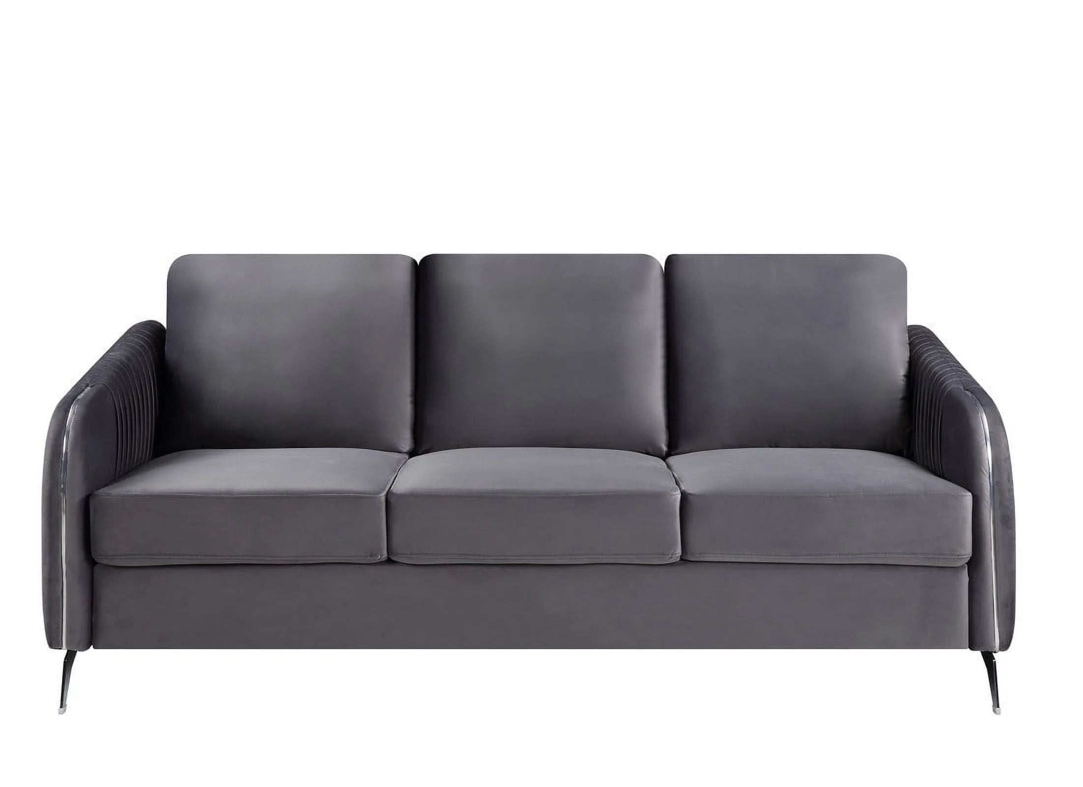 Gray Velvet Living Room Set S2308