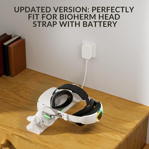 Charging Dock for VR Headset & Controllers with 2 Rechargeable 2100mAh Batteries Z29073