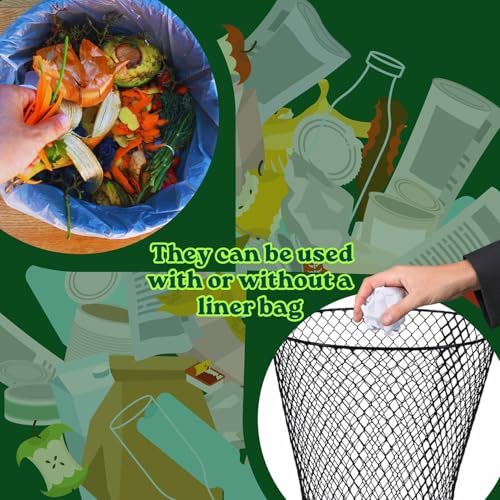 Wire Mesh Round Waste Basket 9 inch Black Z25286
