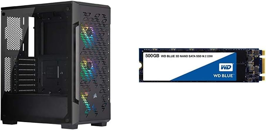 Black Tempered Glass Mid-Tower Smart Case X7411