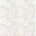 Taupe Floral Wallpaper Q37413