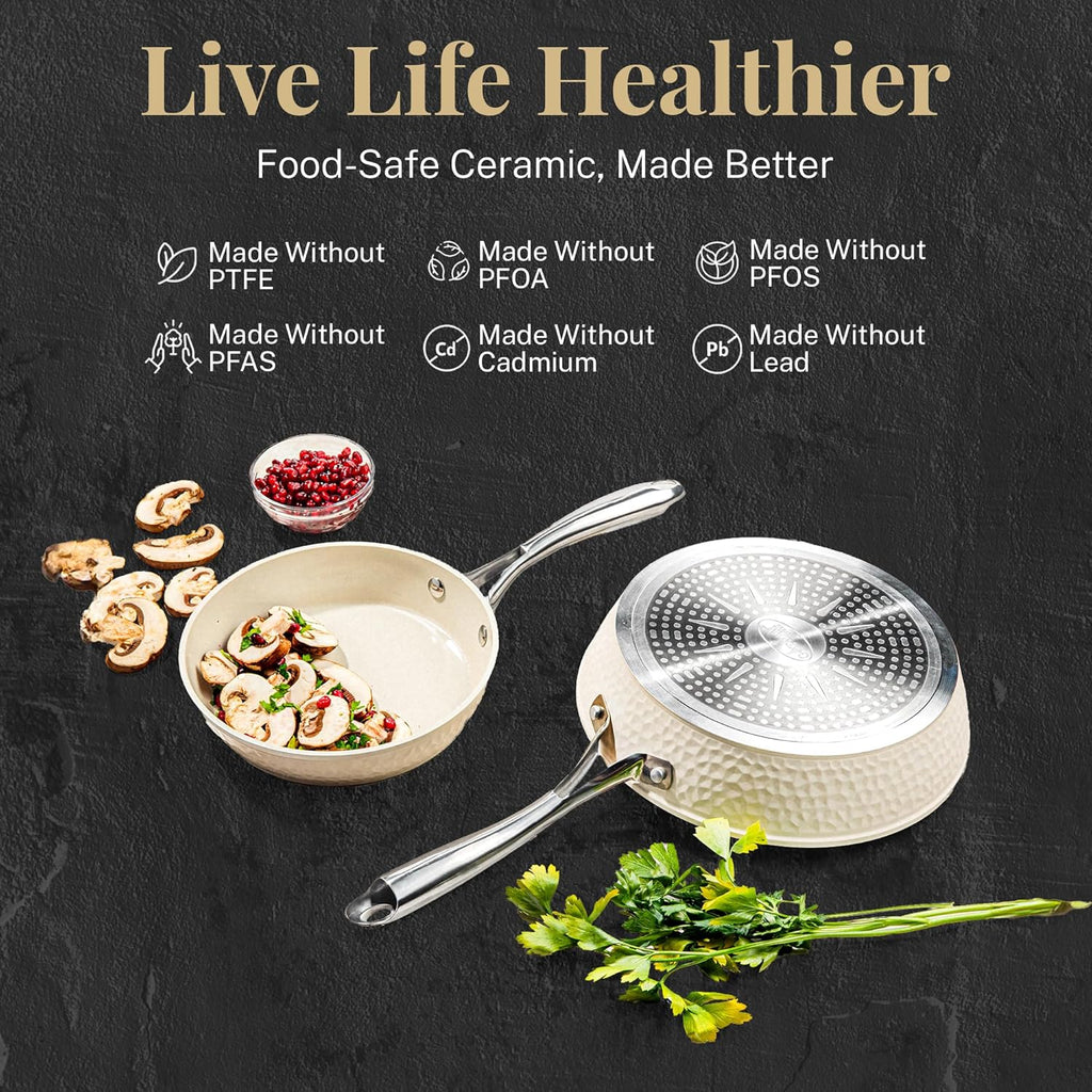15 Piece Non Stick Ceramic Cookware Set K4434