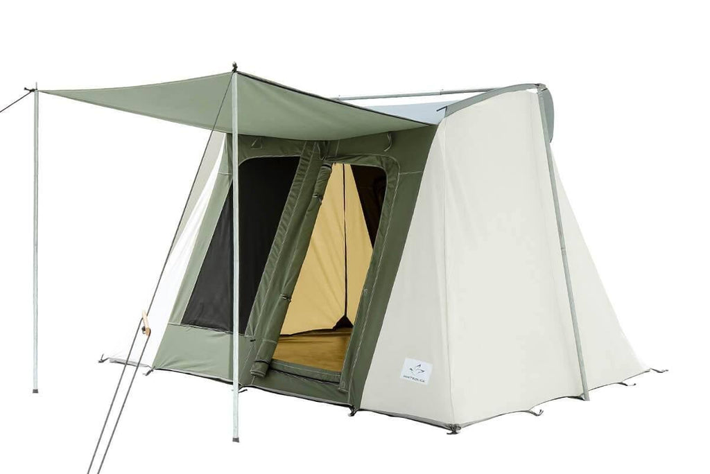 Brown Cotton Canvas 10x10 Cabin Tent E403199