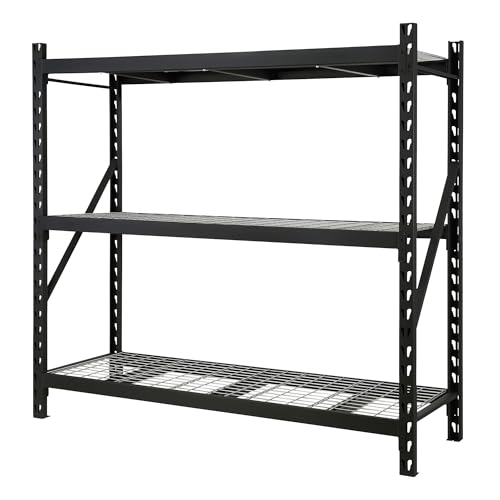 4-Tier Industrial Steel Shelving Unit, 8,000-Pound Load Capacity, 77" W x 24" D x 72" H G34466