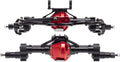 Metal Front and Rear Portal Axle Set for 1/10 RC Rock Crawler Car (Black) L808