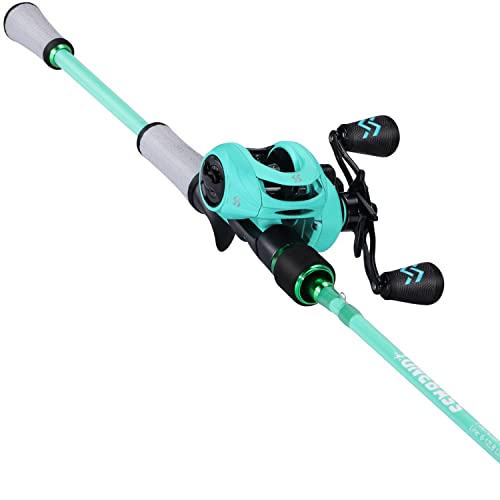 Spinning & Baitcasting Fishing Rod Reel Combo with Graphite Blanks, Stainless Steel Guides V1899