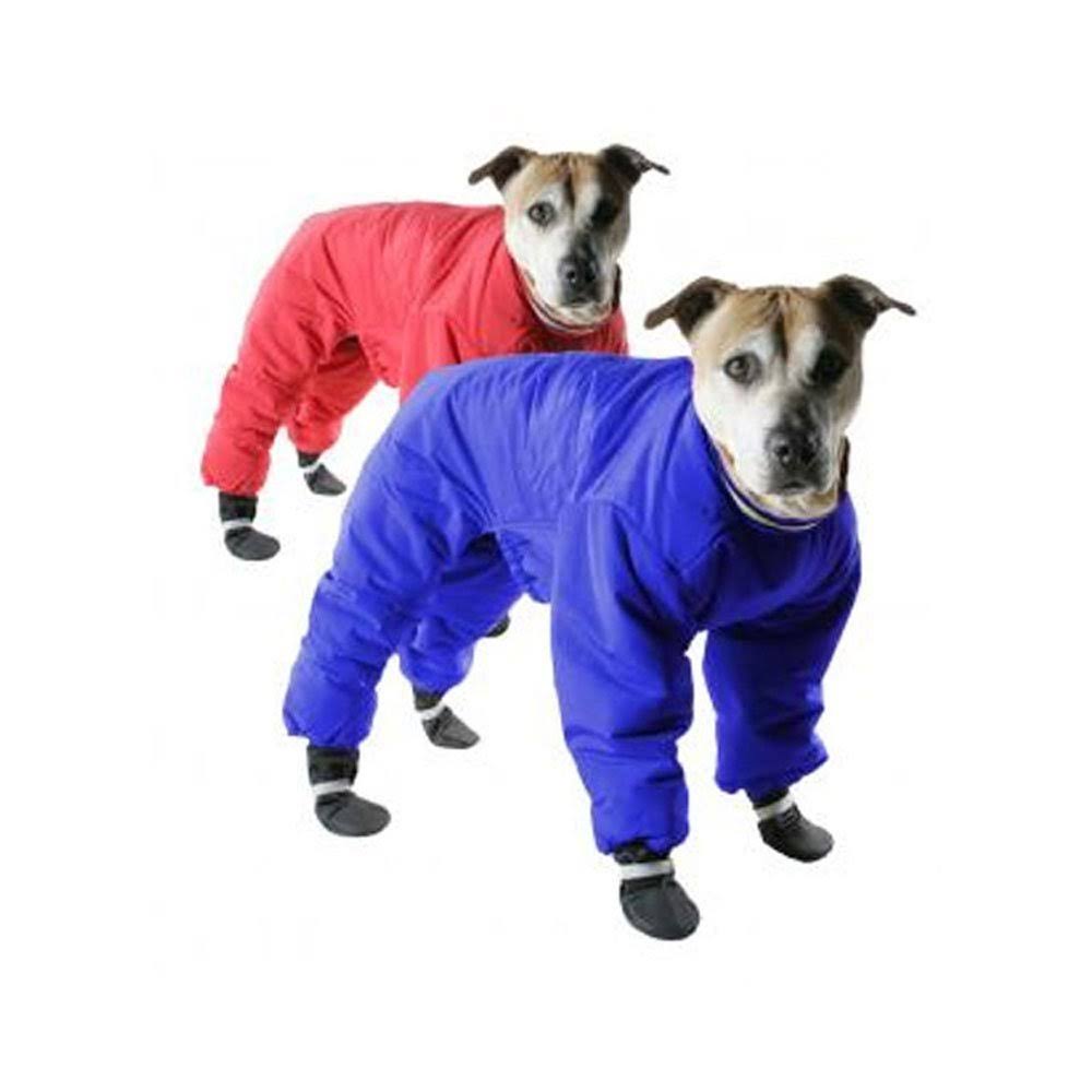 Red Reversible Dog Snowsuit Size 24 A272