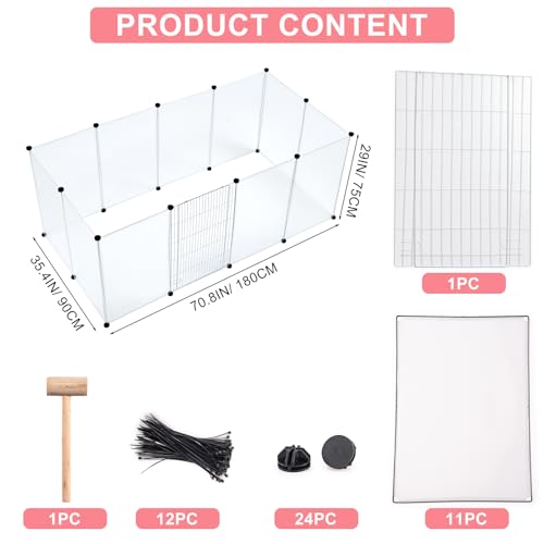 28 Panel Plastic Pet Playpen, Smoke, 13.8 X 13.8 inches Z199993