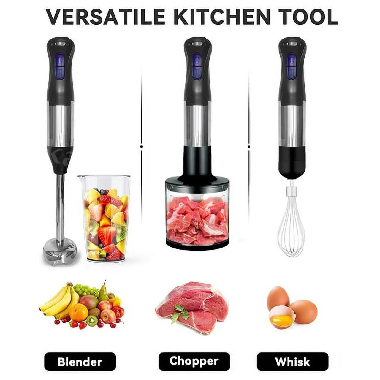 1000W 4-in-1 5-Speed Immersion Hand Blender P436655