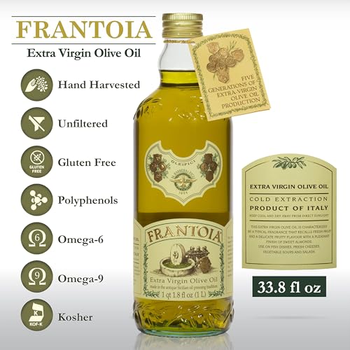 Extra Virgin Olive Oil - Unfiltered, Cold Extracted - 33.8 fl oz - Pack of 1 M798076