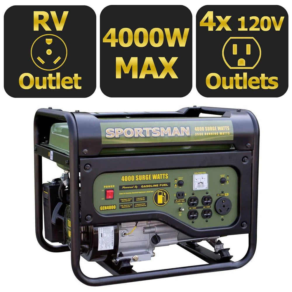 4000W Portable Gasoline Generator U96414