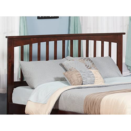 Full Size Headboard with Attachable Charger in Walnut B238554