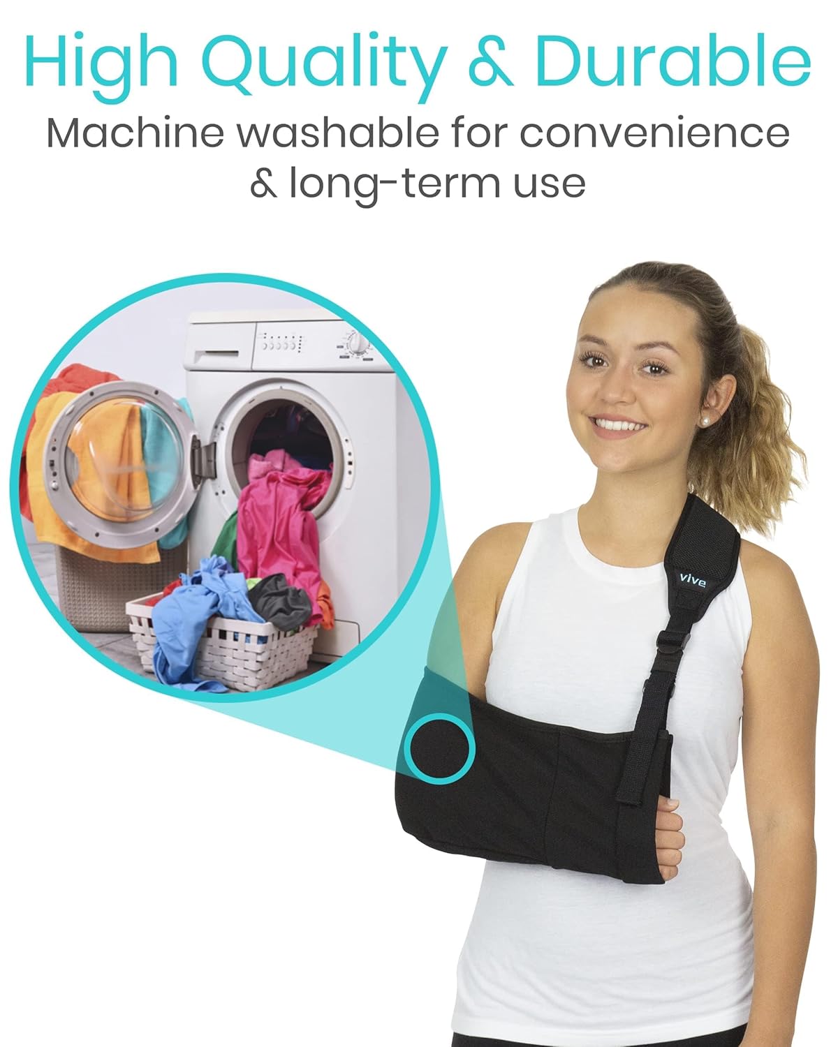 Adjustable Padded Arm Sling (Black) U90049