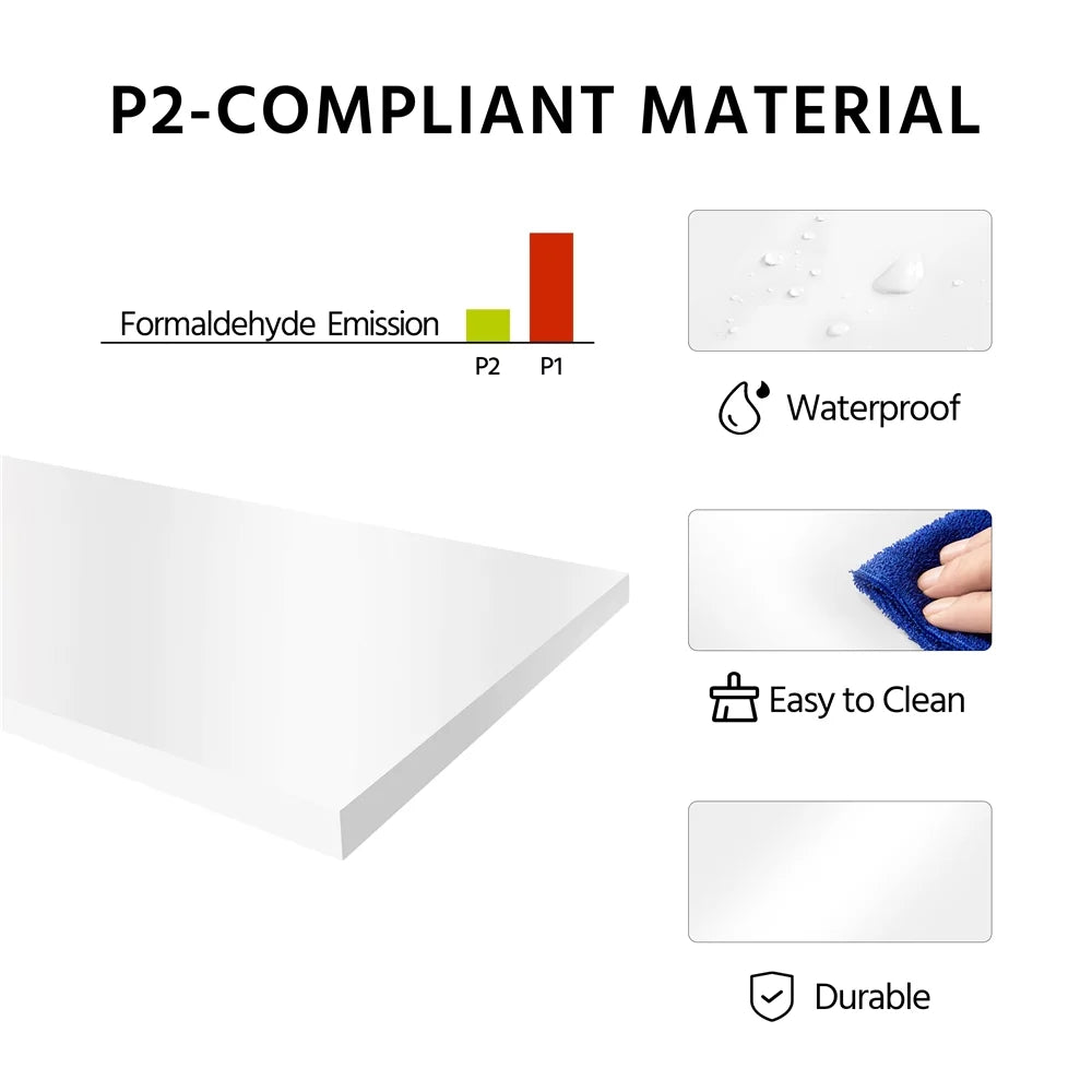 White 4 Drawer Floor Storage Cabinet with Adjustable Shelf E464