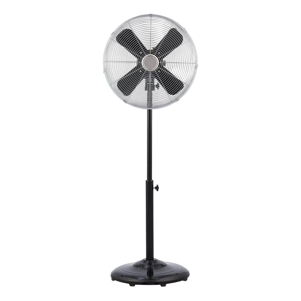 16 inch Adjustable Height Oscillating 3-Speed Metal Stand Fan in Red Z984