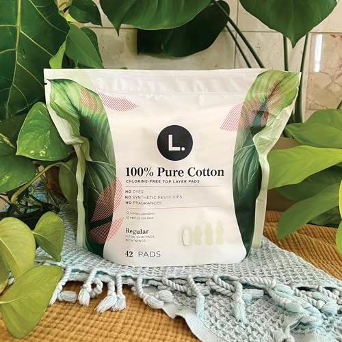 Pure Cotton Ultra Thin Pads with Wings, Unscented, 56 Count X41069