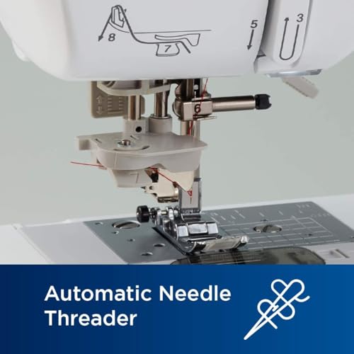 Sewing and Embroidery Machine, 80 Designs, 103 Built-In Stitches, Computerized, 4" x 4" Hoop Area, 3.2" LCD Touchscreen Display, 7 Feet T71835