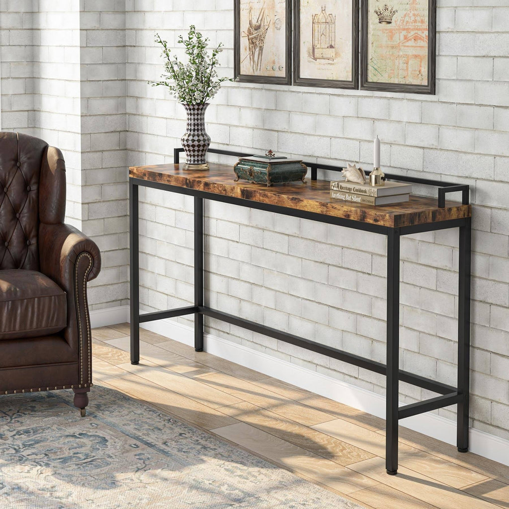 Brown Narrow Console Table X2614