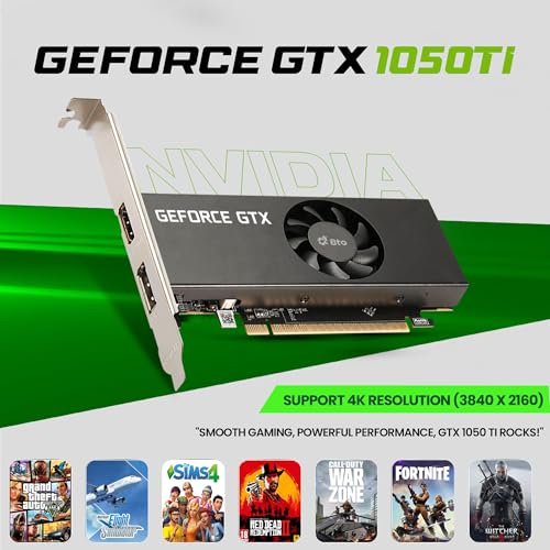 RGB Gaming Desktop PC Bundle - Intel Core i5 6th Gen, 16GB DDR4 Ram, 1TB SSD, NVIDIA GeForce GTX 1050 Ti 4GB, 24-inch Monitor, Windows 11 Pro (Renewed) I93730