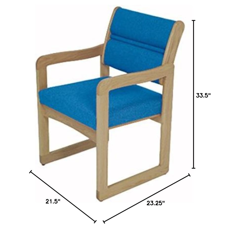 Light Oak Guest Chair with Arms E1382