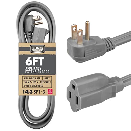 Gray 14 Gauge 3 Prong Heavy Duty Appliance Extension Cord F4439