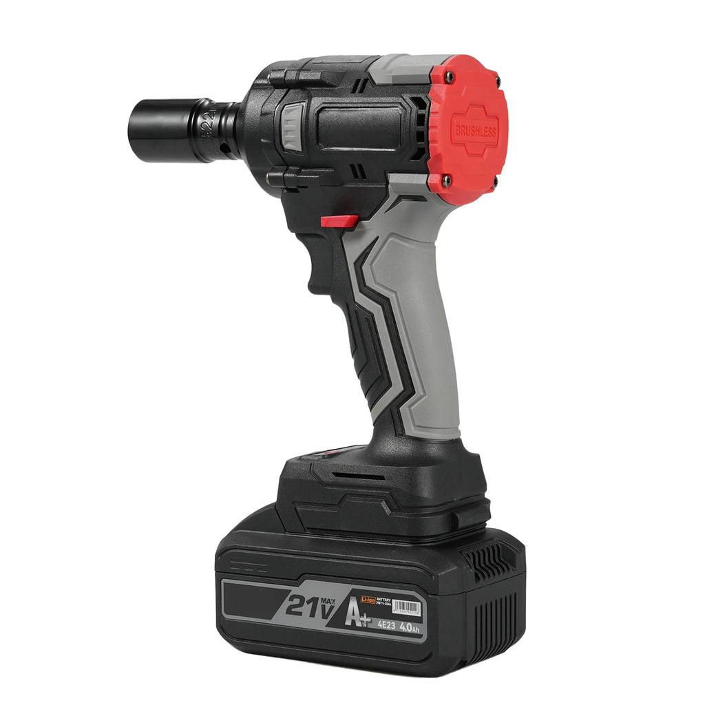 1/2 Inch 21v Electric Wrench with 4.0ah Battery and 17pcs Y605
