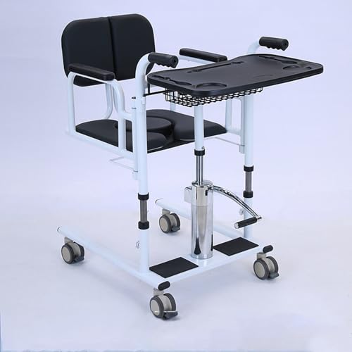 4 in 1 Hydraulic Patient Lift Transfer Chair with 180° Split Seat Q526092