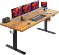 71 x 35 inch Electric Standing Desk with Thick T-Shaped Frame I23721