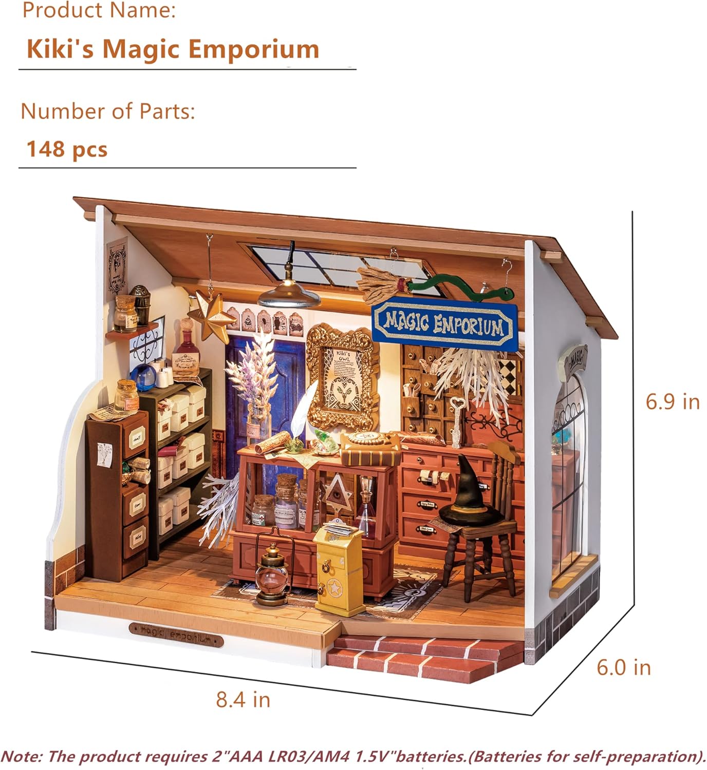 DIY Miniature House Kit with LED Light V173